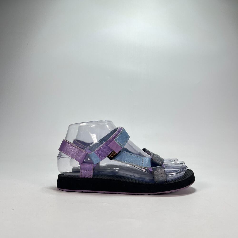 Teva Original Universal Glisten Purple Blue Outdoor Sandals 1155072C Youth Sz 3